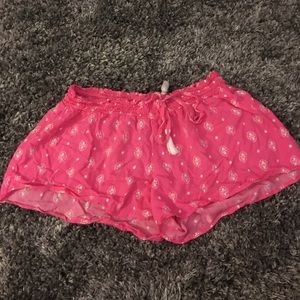 Hot pink comfy shorts
